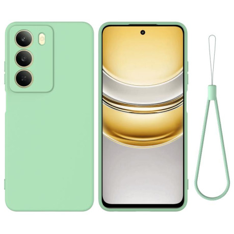 Силиконовый чехол Solid Color Liquid Silicone на Realme C75 5G / C73 5G - зеленый