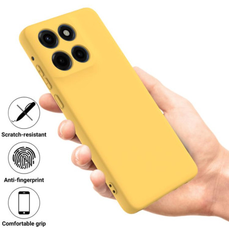 Силіконовий чохол Solid Color Liquid Silicone на Motorola Edge 60 - жовтий