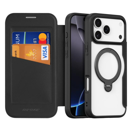 Чехол-книжка DUX DUCIS Skin X Pro Series Magsafe на iPhone 17 Pro - черный