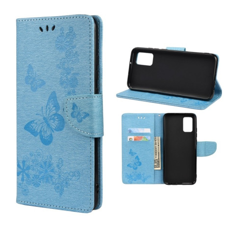 Чохол-книжка Floral Butterfly для Xiaomi Redmi Note 11 Pro 5G (China)/11 Pro+ - синій