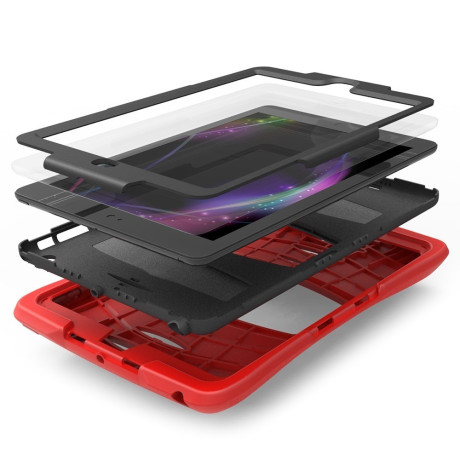 Противоударный Чехол Shockwave Detachable 3 в 1 красный с подставкой для iPad 9/8/7 10.2 (2019/2020/2021)