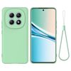 Силиконовый чехол Solid Color Liquid Silicone на Xiaomi Redmi Note 15 4G / 5G /Poco M8  — зелёный