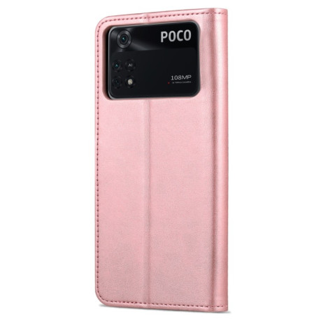 Чехол-книжка AZNS Skin Feel Calf для Xiaomi Poco X4 Pro 5G - розовый