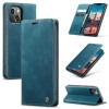 Кожаный чехол CaseMe-013 Multifunctional на iPhone 15 Plus - синий