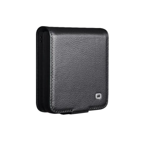 Чохол-книжка QIALINO Classics 3rd з натуральної шкіри на Samsung Galaxy Filp 7 - чорний