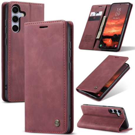 Чехол-книжка CaseMe-013 Multifunctional на  Samsung Galaxy S25 5G - красный