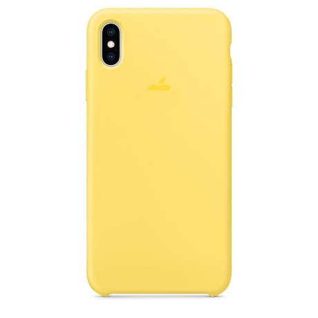 Силіконовий чохол Silicone Case Canary Yellow на iPhone Xs Max
