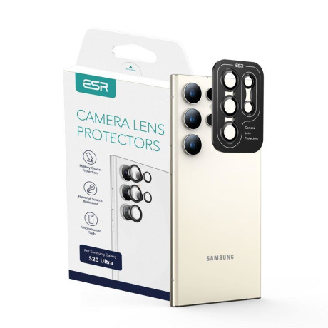 Защитное стекло для камеры ESR Camera Protector на Samsung Galaxy S23 Ultra Black