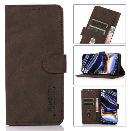 Чехол-книжка KHAZNEH Matte Texture для Samsung Galaxy F23 5G / M23 5G - коричневый