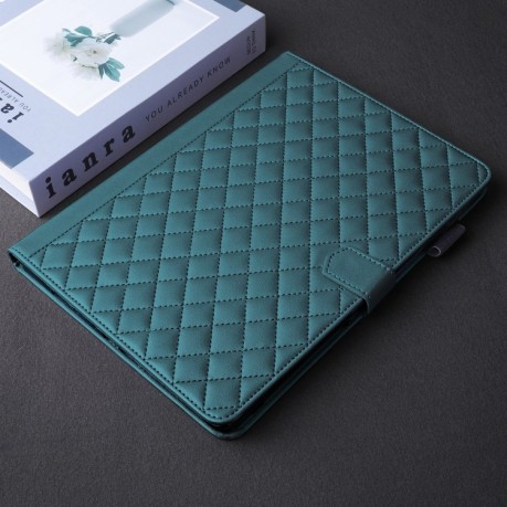 Чохол-книжка Rhombus Lattice Leather для Xiaomi Pad 7/7 Pro - зелений