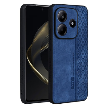Чехол AZNS с 3D-тиснением и мягким покрытием Skin Feel на Xiaomi Redmi Note 14 5G - синий