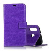 Кожаный чехол-книжка Crazy Horse Texture на Samsung Galaxy A30-фиолетовый
