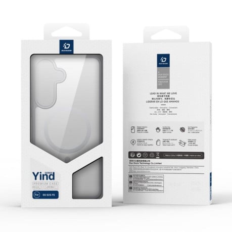Чохол DUX DUCIS Yind Series з MagSafe гібрид на Samsung Galaxy S25 FE 5G - сірий