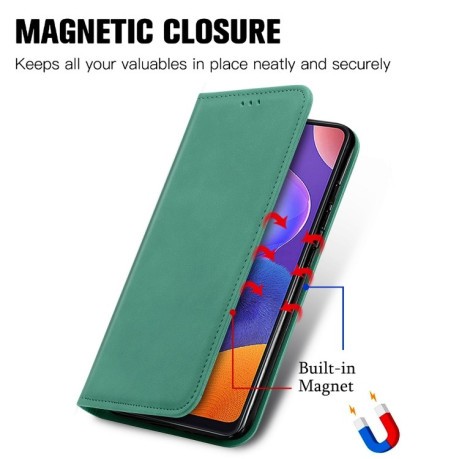 Чохол-книжка Retro Skin Feel Business Magnetic Samsung Galaxy A32 5G-зелений