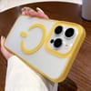 Чехол Dual-color MagSafe TPU Hybrid для iPhone 16 Pro - желтый