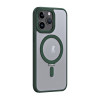 Противоударный чехол Skin Feel MagSafe Magnetic для iPhone 15 Pro Max 5G - зеленый