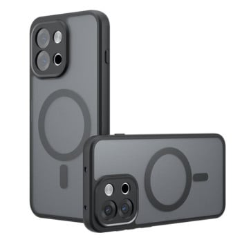 Противоударный чехол Armor Precise Hole гибрид твердого и мягкого материала на OnePlus 13T - черный