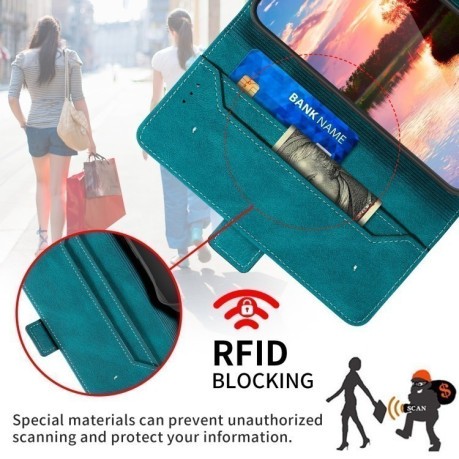 Чохол-книжка Stitching Side-Magnetic RFID для Samsung Galaxy A25 5G / A24 4G - зелений