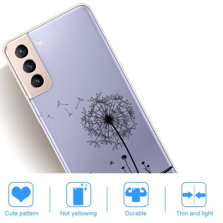 Чехол Painted Pattern для Samsung Galaxy S22 5G - Dandelion