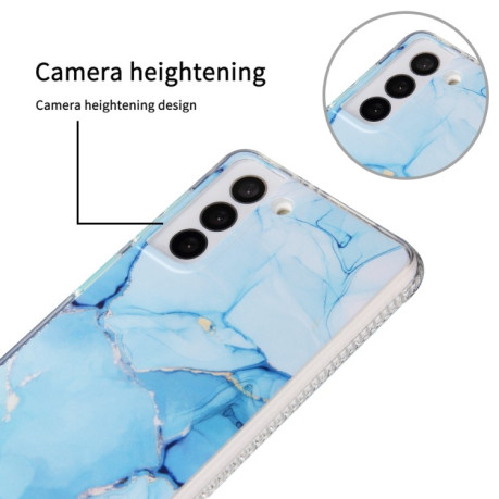 Противоударный чехол Glazed Marble для Samsung Galaxy S22 5G - зеленый