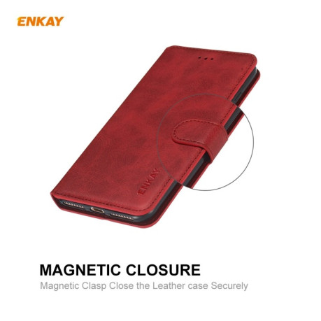 Чохол-книжка ENKAY Hat-Prince на Xiaomi Mi Note 10 Lite - червоний
