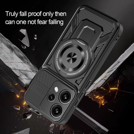 Протиударний чохол Armor Rotating Holder MagSafe для OPPO Reno15 Global / Reno 15C — фіолетовий
