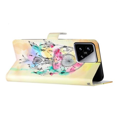 Чехол-книжка Colored Drawing Pattern для Xiaomi 15 - разноцветные