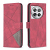 Чохол-книжка Rhombus Texture для OnePlus 12 5G - червоний