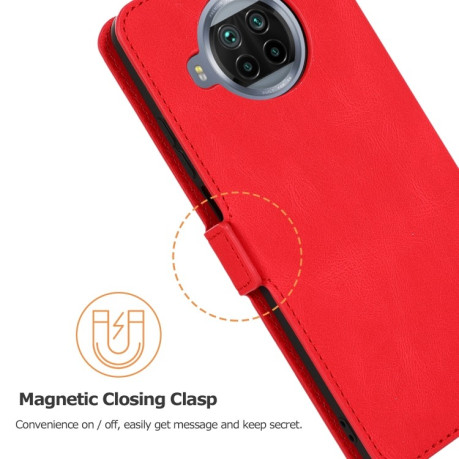 Чехол-книжка Retro Closing Clasp на Xiaomi Mi 10T Lite - красный