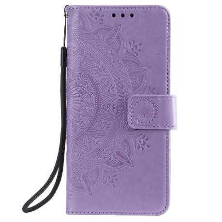 Чехол-книжка Totem Flower для Samsung Galaxy A03s - фиолетовый