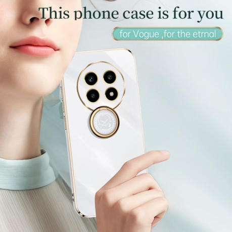 Протиударний чохол XINLI Straight Edge with Ring Holder для Realme 13 Pro Global - фіолетовий