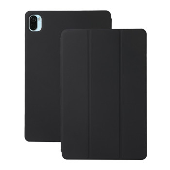Магнитный чехол-книжка Solid Color Magnetic для Xiaomi Pad 5 / Pad 5 Pro - черный