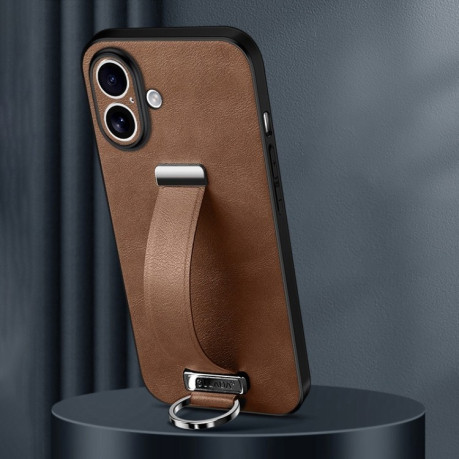 Противоударный чехол SULADA Tide Cool Series для iPhone 16 - коричневый