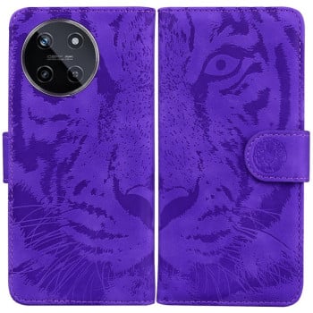 Чехол-книжка Tiger Embossing для Realme 11 4G Global - фиолетовый