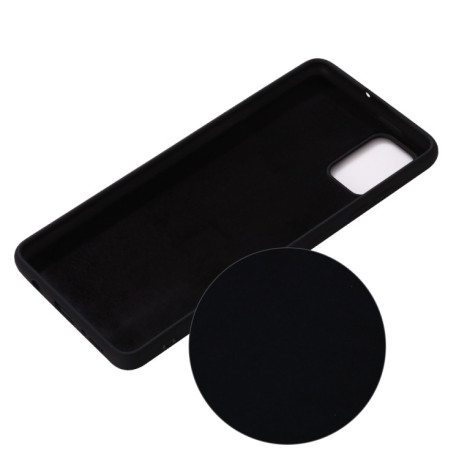 Силіконовий чохол Solid Color Liquid Silicone Samsung Galaxy A31 - чорний
