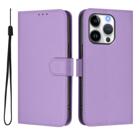 Чохол-книжка Skin Feel S-type для iPhone 16 Pro - фіолетовий