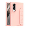 Чехол Skin Elastic Wrist Grip Back Cover на Galaxy Fold8 5G — розовый