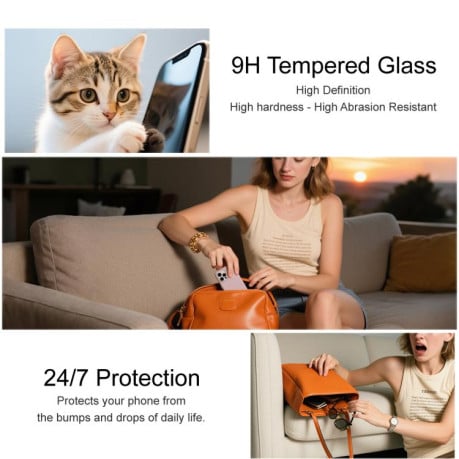 Захисне скло IMAK 9H Full Screen Film Pro+ на Xiaomi Redmi 15C 4G EU / 15C 5G 173.1mm Global - чорне