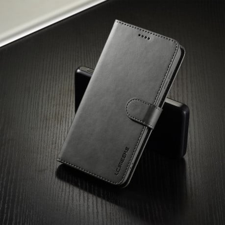 Чохол книжка LCIMEEKE Calf Texture  для Samsung Galaxy S25 5G - сірий
