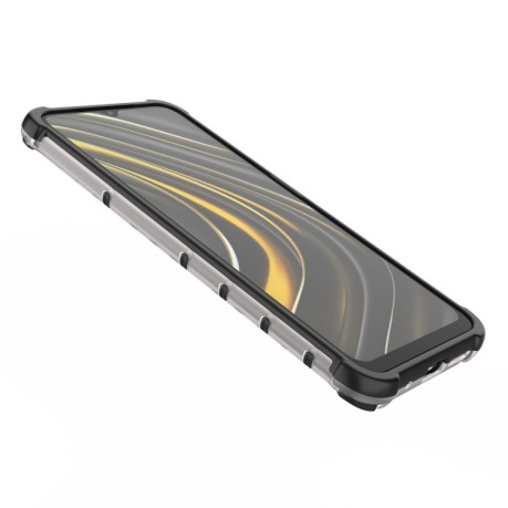 Противоударный чехол Honeycomb на Xiaomi Poco M3 - черный