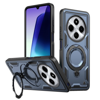 Протиударний чохол MagSafe Holder Armor PC Hybrid для Xiaomi Redmi 14C 5G - синій