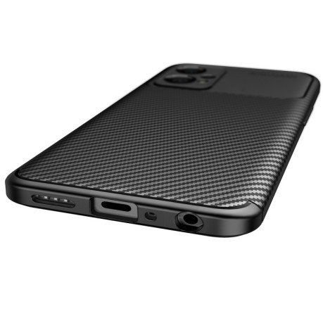 Ударозахисний чохол HMC Carbon Fiber Texture на Realme 9 Pro/OnePlus Nord CE 2 Lite 5G - чорний