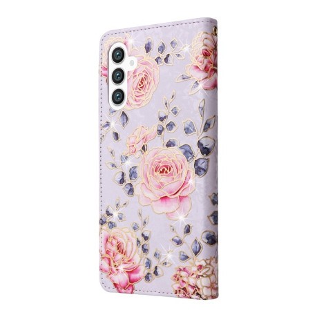 Чехол-книжка Bronzing Painting RFID для Samsung Galaxy S24+ 5G - Rose