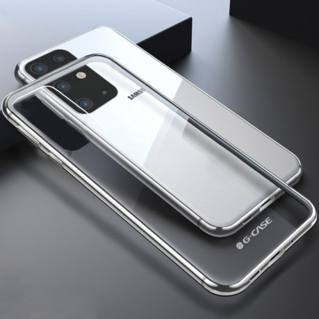 Силіконовий чохол G-Case Shiny Series для Samsung Galaxy S20 Ultra-сріблястий