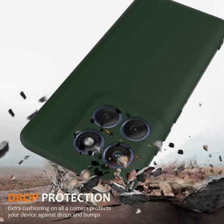 Силиконовый чехол Shockproof Silicone Magsafe для Motorola Edge 60 / 60s / 60 Fusion - зеленый