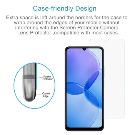 Защитное стекло 0.26mm 9H 2.5D на Xiaomi Redmi 14C/Poco C75/Poco M6