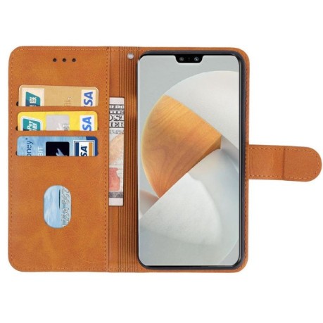Чехол-книжка EsCase Leather для Vivo S12 5G / V23 5G - коричневый