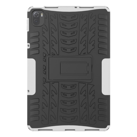 Противоударный чехол Tire Texture для Xiaomi Pad 5 / 5 Pro - белый
