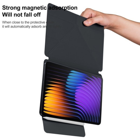 Чехол-книжка Fixed Buckle Magnetic Demation Leather  Xiaomi Pad 7 / 7 Pro - черный