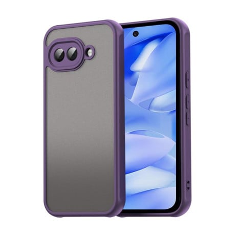 Чохол Fan Dun Series TPU Hybrid PC Frosted на Google Pixel 9a - фіолетовий
